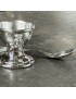 Teddy Bear Pewter Egg Cup and Spoon