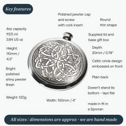 Celtic Design Sporran Flask