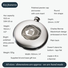 Charles Rennie Mackintosh Sporran Flask