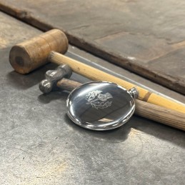 Thistle Sporran Pewter Flask