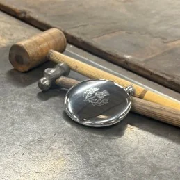 Thistle Sporran Pewter Flask