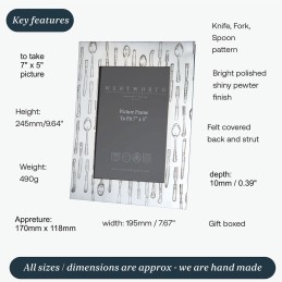 Knife Fork Spoon Photo Frame