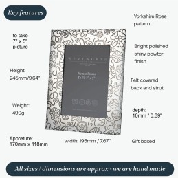 Yorkshire Rose Photo Frame
