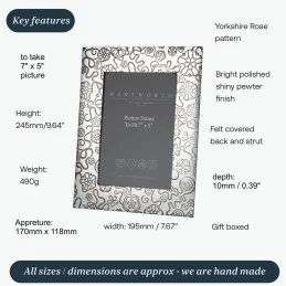 Yorkshire Rose Photo Frame