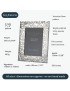 Yorkshire Rose Pewter Photo Frame Large