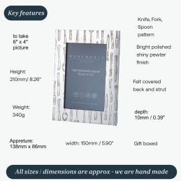 Knife Fork Spoon Photo Frame