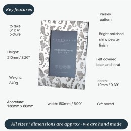 Paisley Photo Frame