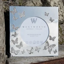 Butterfly Pewter Photo Frame Small