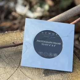 Plain Square Pewter Photo Frame – Timeless Engraved Gift