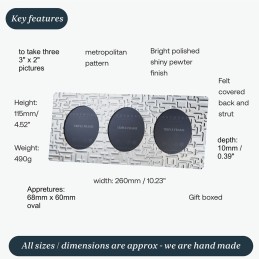 Metropolitan Triple Photo Frame