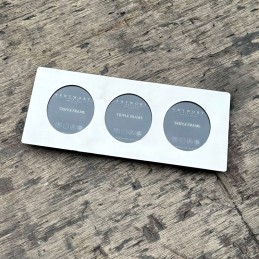 Plain Triple Pewter Photo Frame