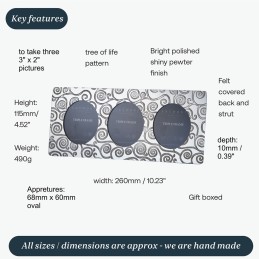 Tree of Life Triple Photo Frame