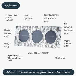 Triple Leaf Photo Frame