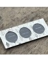 Triple Leaf Pewter Photo Frame