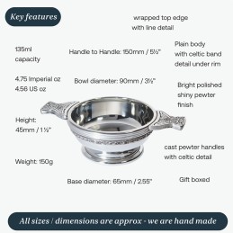 Standard Celtic Band Quaich