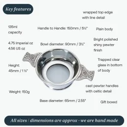 Glass Based Quaich