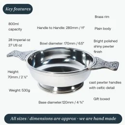 Quaich Plain Extra Large