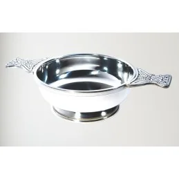 Plain Extra Large Pewter Quaich