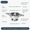 Plain Small Pewter Quaich