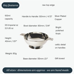 Silver Plated Quaich (3 inch)