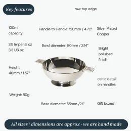 Silver Plated Quaich (3 inch)