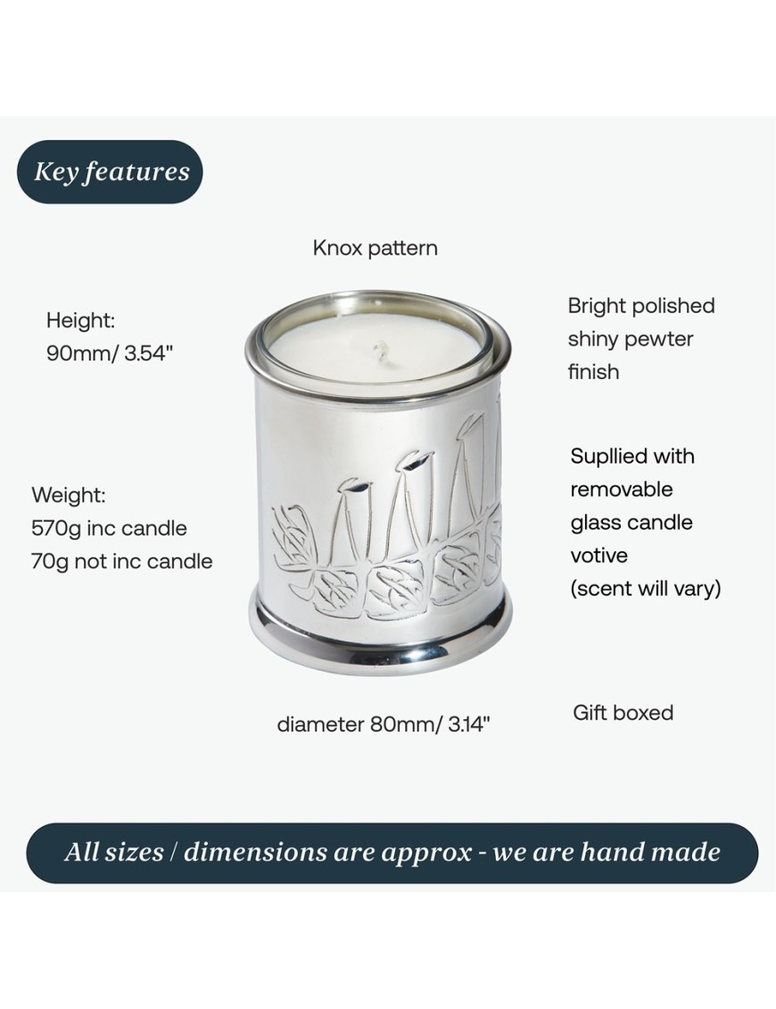 Knox Pewter Candle Votive