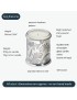 Peacock Patterned Pewter Candle Votive