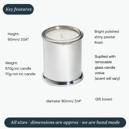 Plain Candle Votive