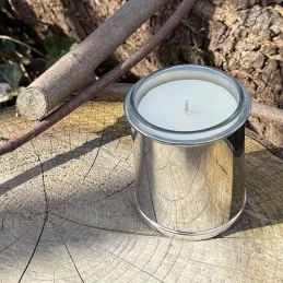 Plain Pewter Candle Votive – Elegant Gift & Modern Decor