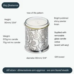 Tree of Life Candle Votive