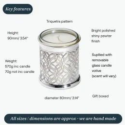 Triquetra Candle Votive Holder
