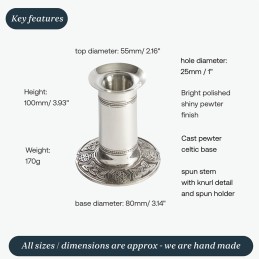 Celtic Band Candle Stick Holder Large