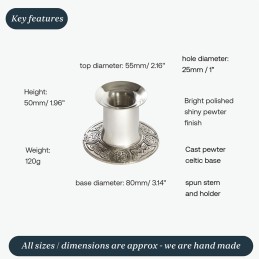 Celtic Band Candle Stick Holder Small