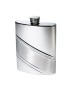 Diagonal Stripe Kidney Hip Flask