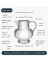 Pewter Beer Pitcher 2 Pint 