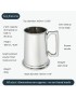 Plain Pewter Tankard 2 Pint