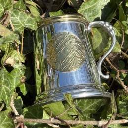 Celtic Gold Quater Pint Pewter Tankard