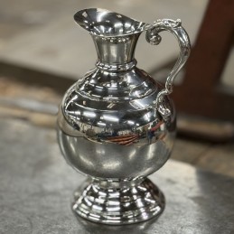 Grecian Wine Pewter Jug