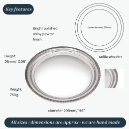 Celtic Rim Tray Large
