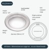 Plain Polished Pewter Plate Large