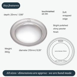 Plain Polished Plate Medium