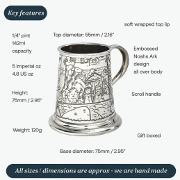Noah's Arc Pewter Mug