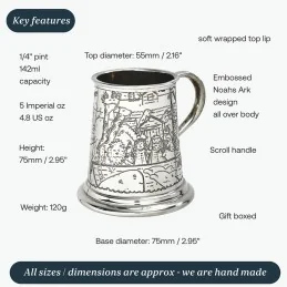 Noah's Arc Pewter Mug