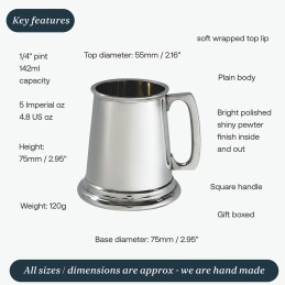 Plain Quarter Pint Mug