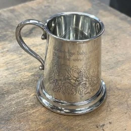 Rock A Bye Baby Pewter Mug