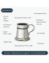 Shamrock Quarter Pint Pewter Mug