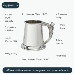 Thistle Handle Quarter Pint Mug
