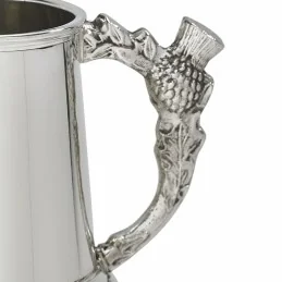 Thistle Handle Quarter Pint Pewter Mug