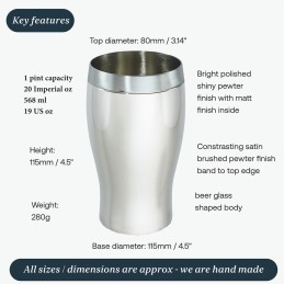 1 Pint Beaker Beer Glass