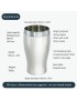 1 Pint Beaker Pewter Beer Glass